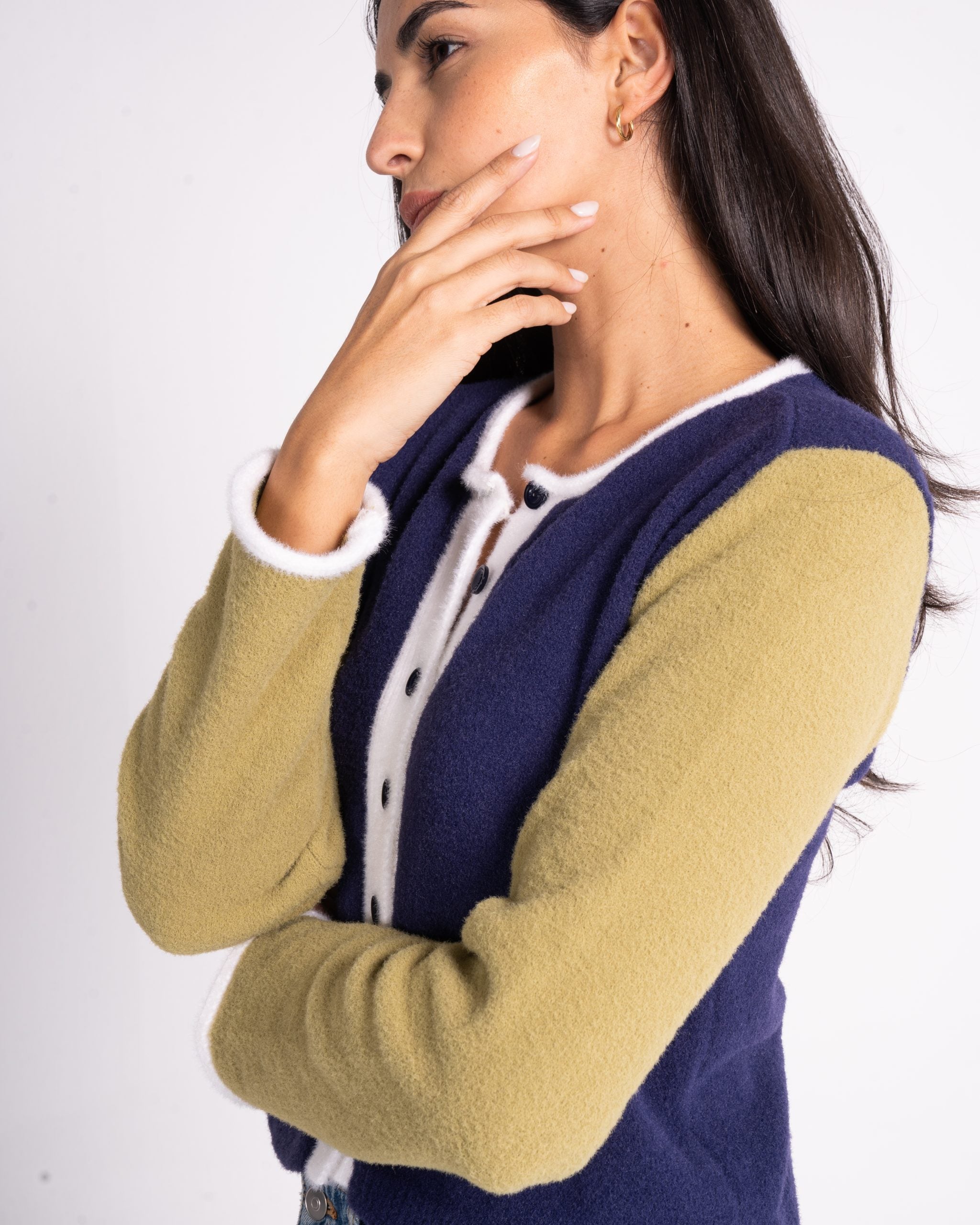 Color Block Cardigan - S image