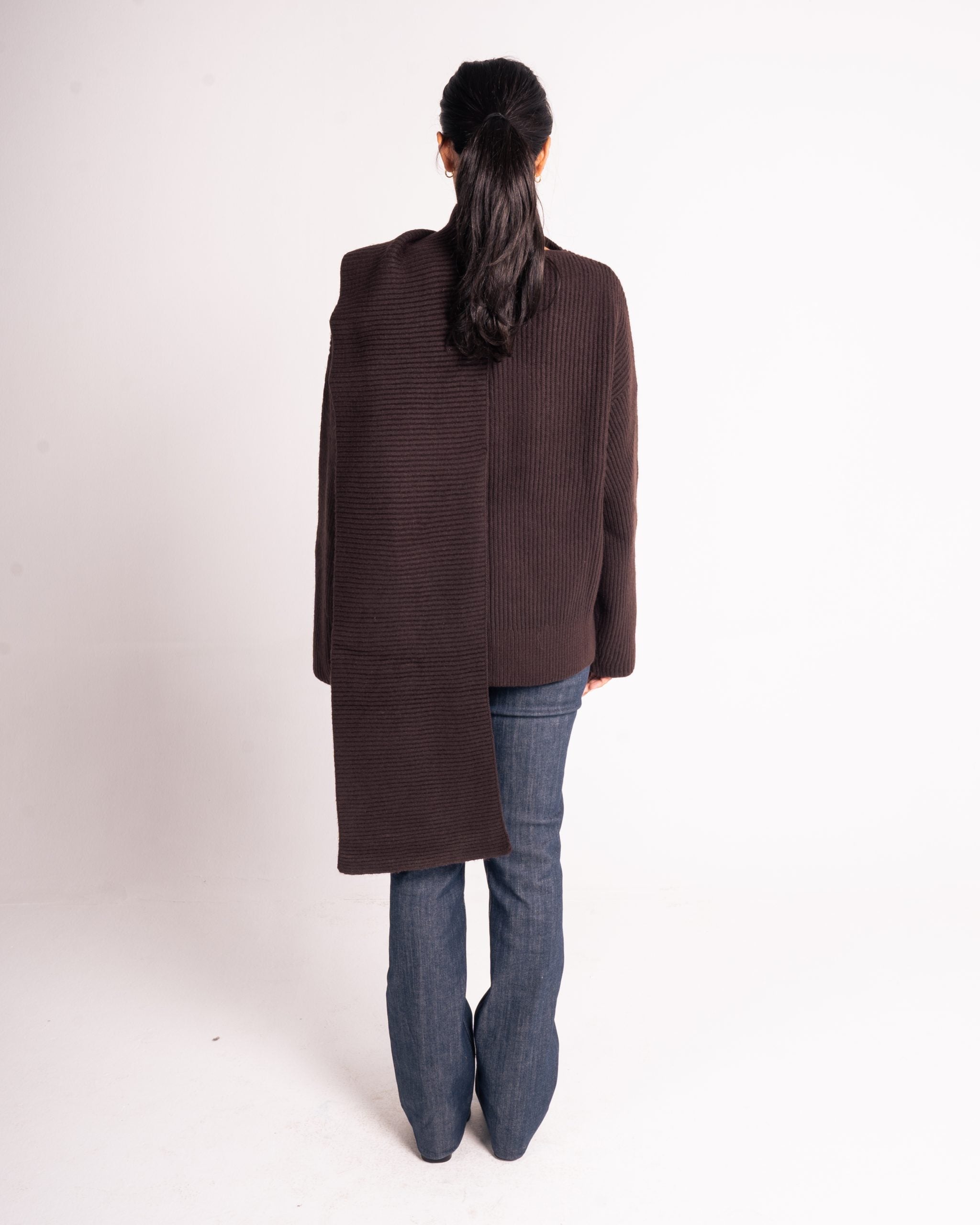 Rib Scarf Jumper image 1