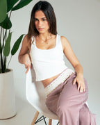 Elastic Detail Wide Pants : image 2