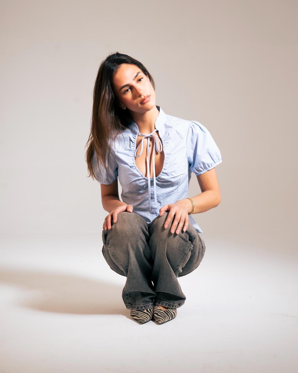 Aurelia Tie blouse: - M image