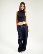Low Rise Stud Trousers image 8