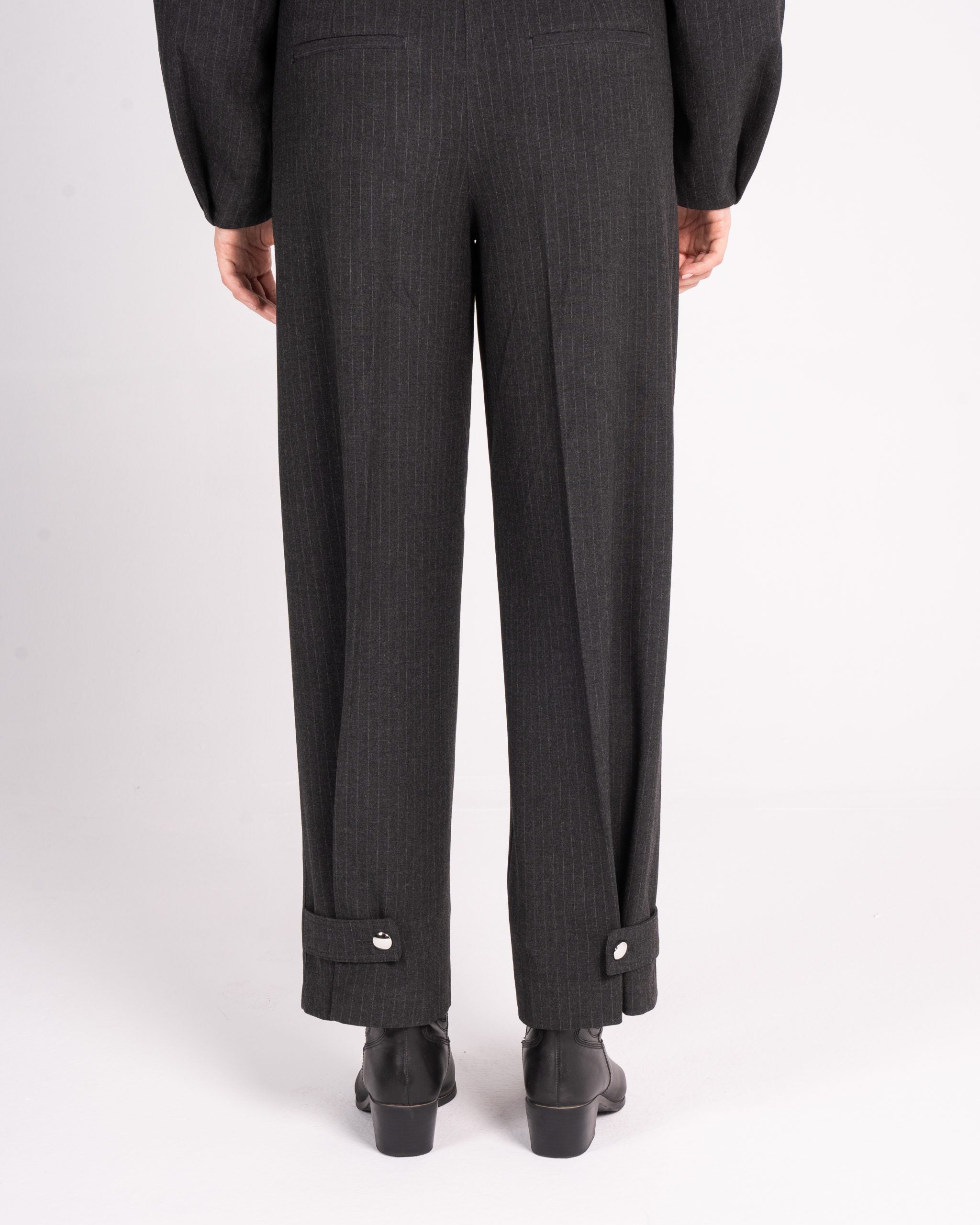 Pinstripe Grey Pants image 2