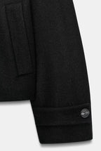 Black High collar Jacket image 1