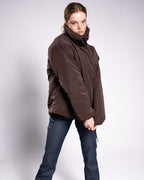 Brown Tie Puffer Jacket - M-L image
