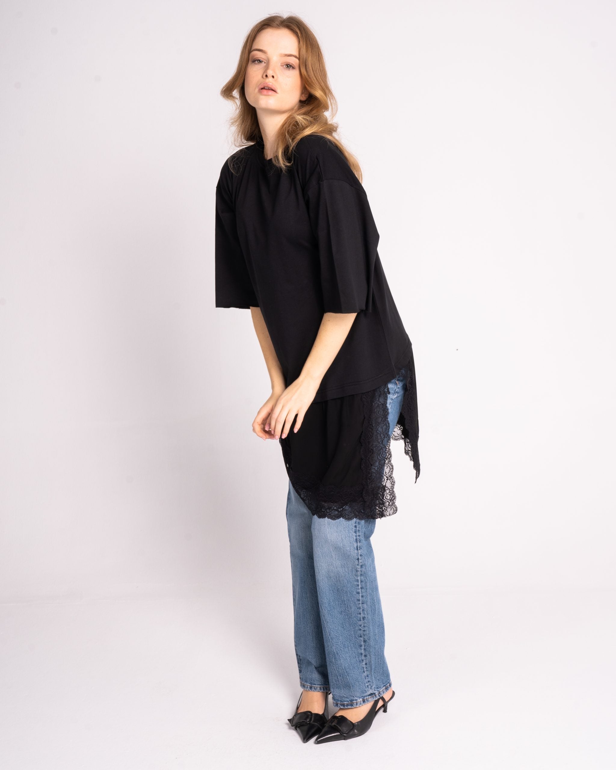 Lace Trimmed T-Shirt image 2