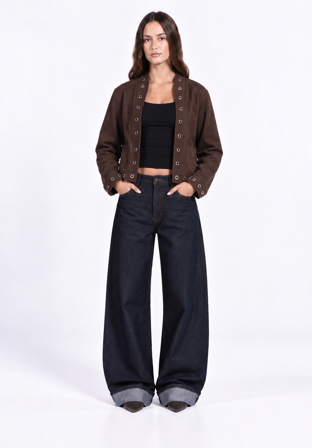 Eyelet suede Jacket