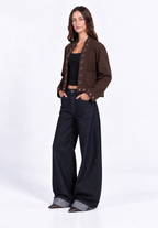 Eyelet suede Jacket