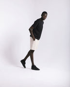 Cream Linen Shorts image 0