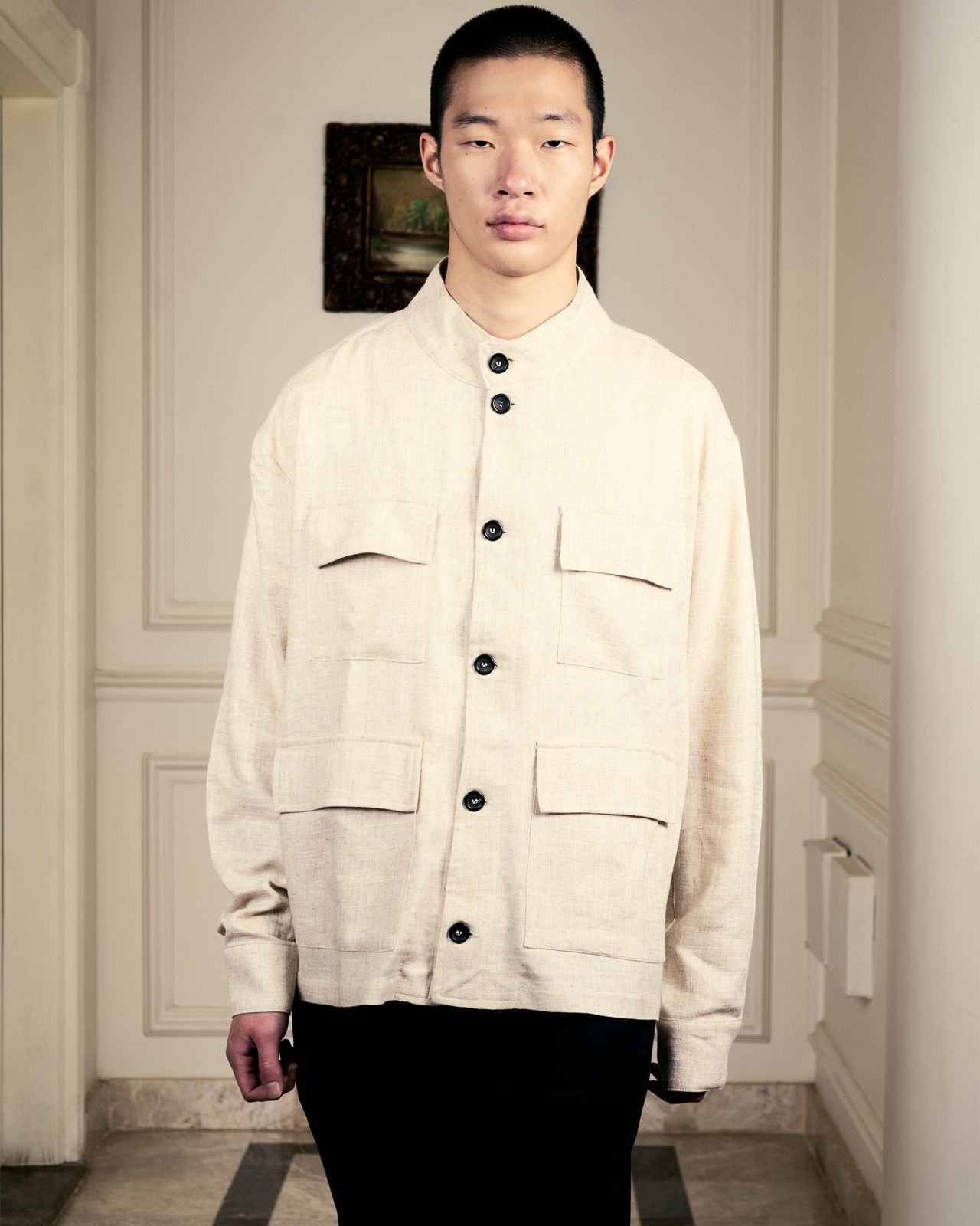 Total Look Linen Over-shirt image 5
