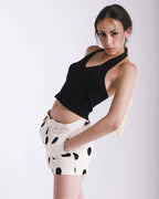White Polka Dot Shorts image 0