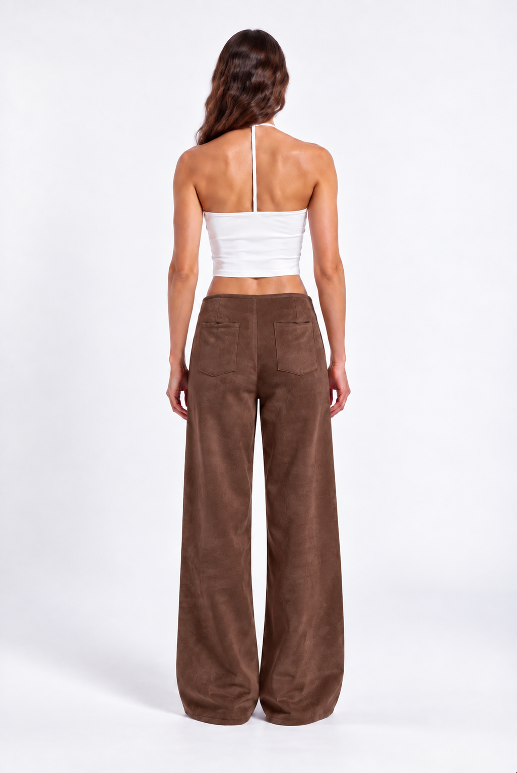 Mocha embroidery pants :
