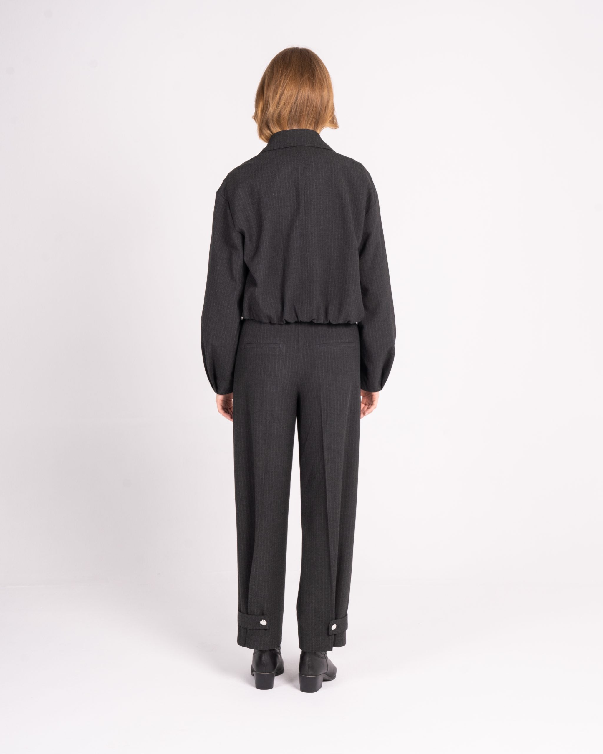 Pinstriped Grey Jacket image 2