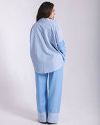 Poplin Mixed Blue Stripped Shirt image 1