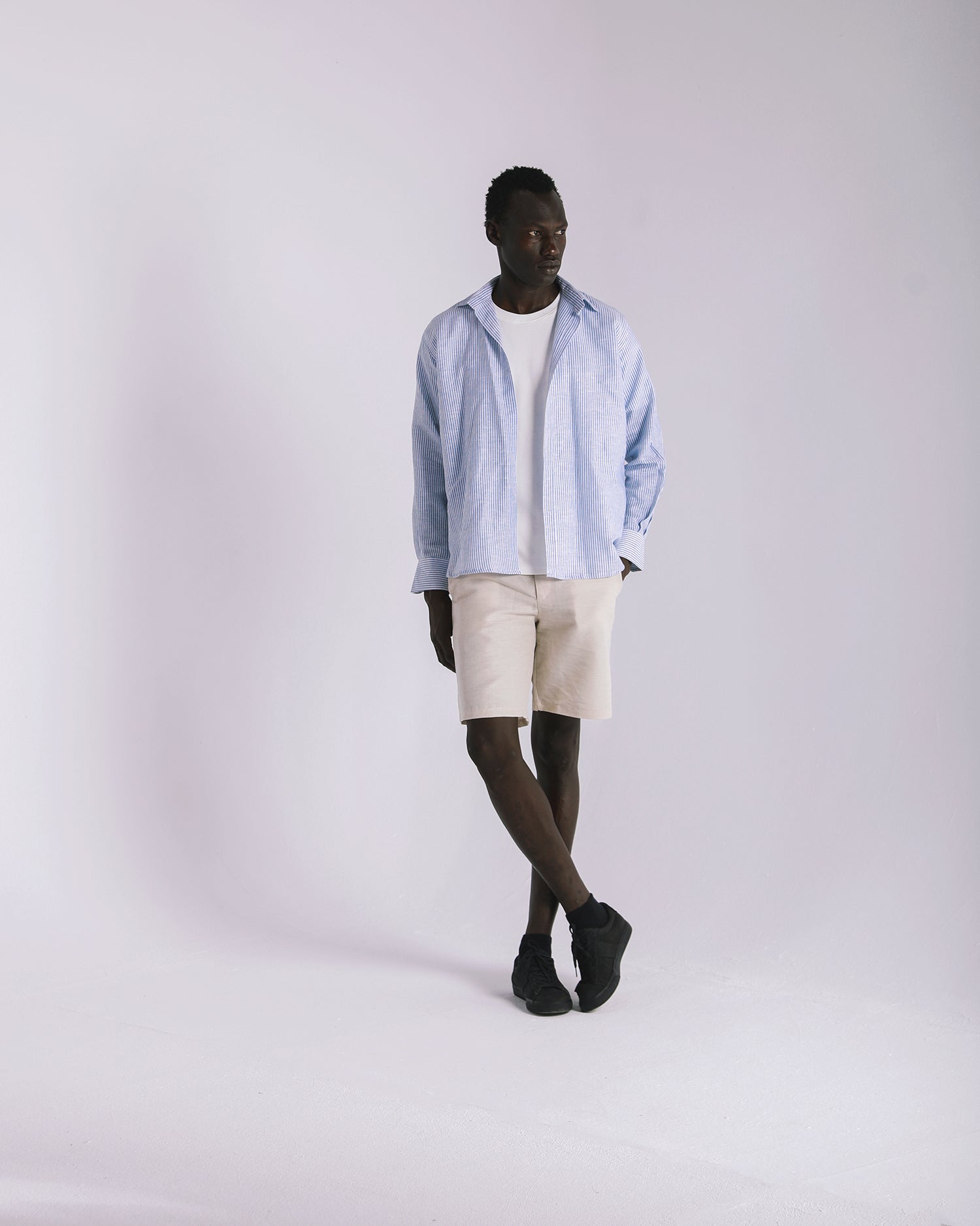 Pinstripe Linen Shirt image 1