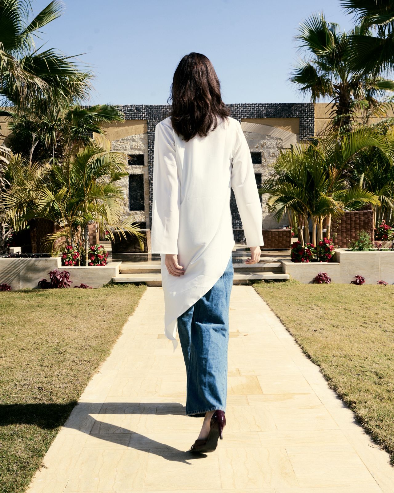 Asymmetric Flowing Blouse image 3