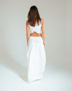 Linen Lace Panel Skirt: image 5