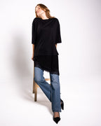 Lace Trimmed T-Shirt image 0