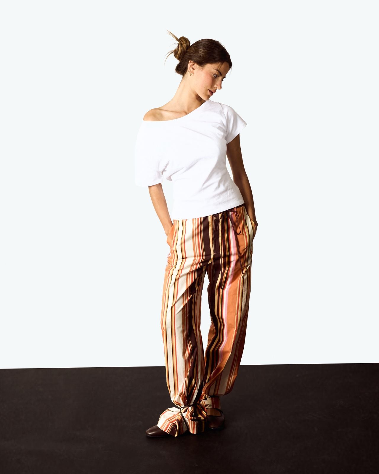 Sculpted Stripe Flares image 2