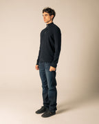 Navy Knit Quarter Zip image 1