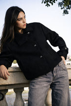 Black High collar Jacket image 0