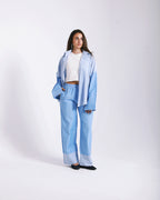 Poplin Mixed Blue Stripped Shirt image 0
