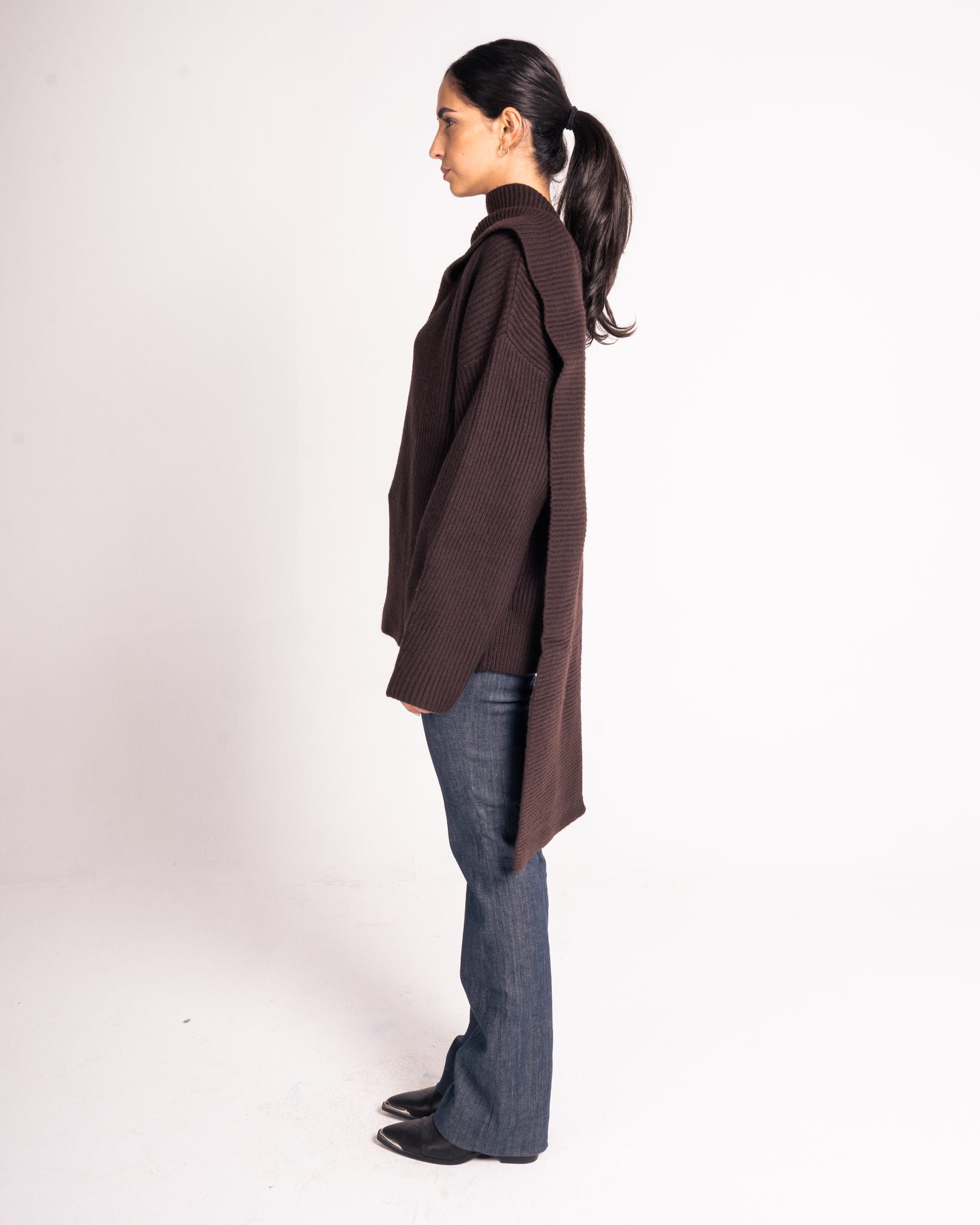 Rib Scarf Jumper image 3