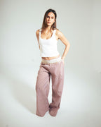 Elastic Detail Wide Pants : image 6
