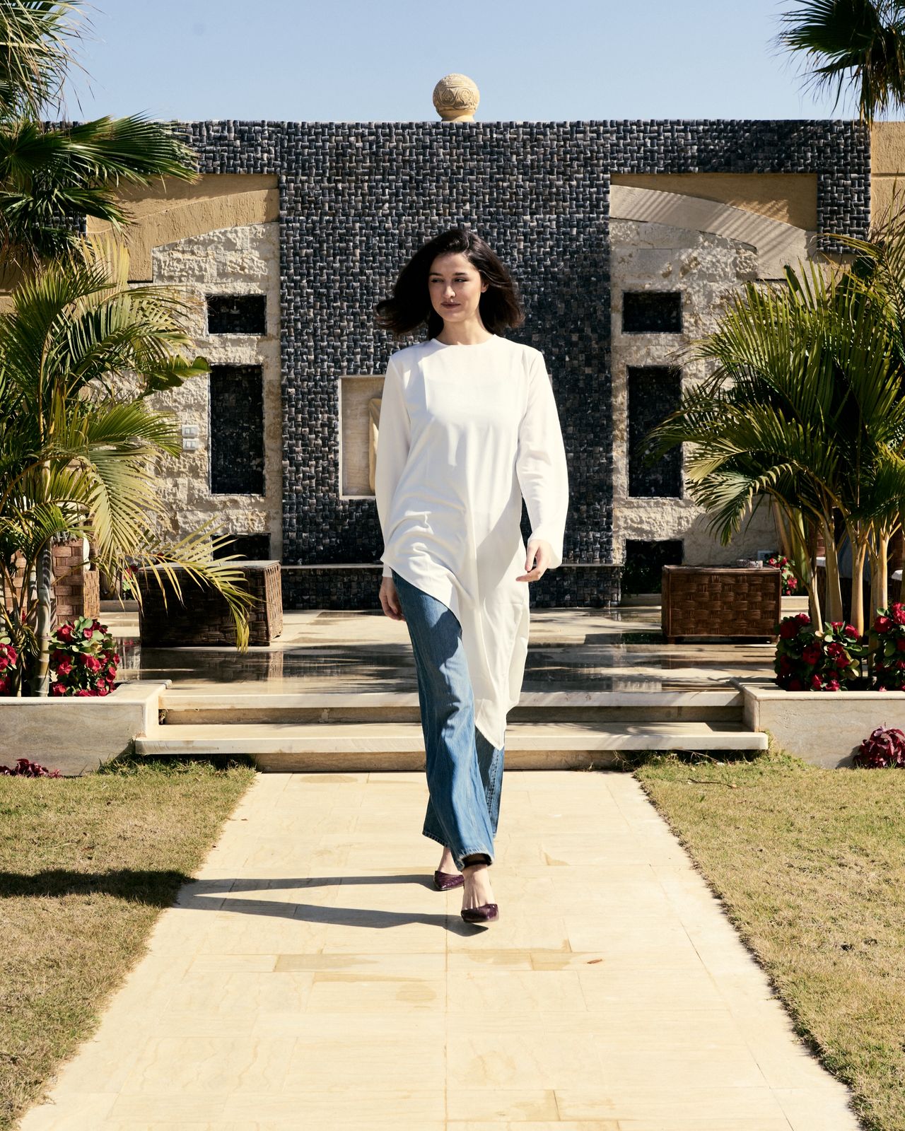 Asymmetric Flowing Blouse image 1