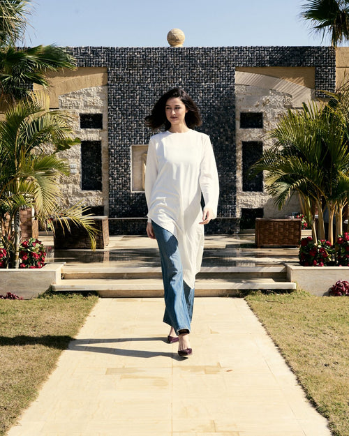 Asymmetric Flowing Blouse image 1