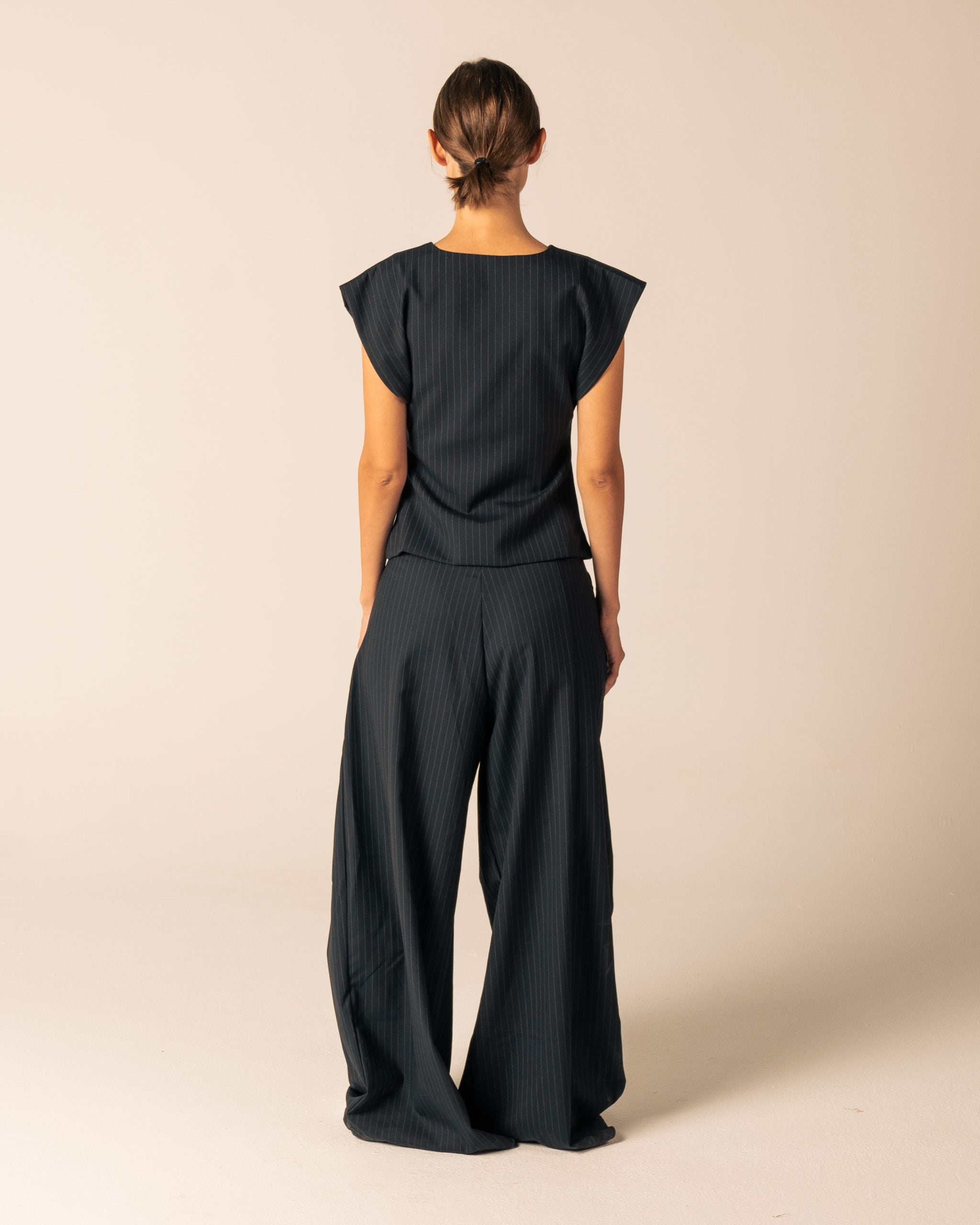 Pinstripe Tailored Vest image 2
