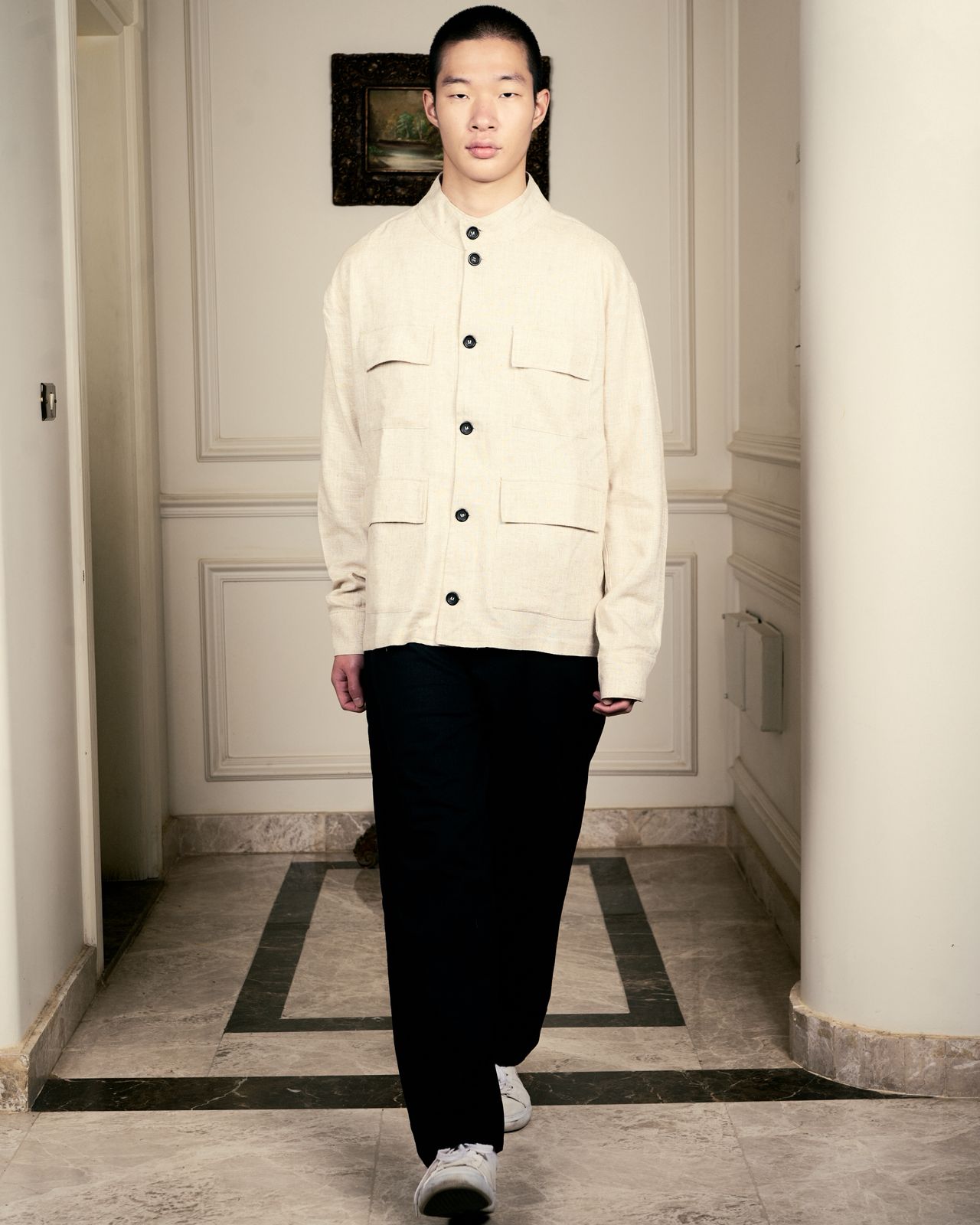 Total Look Linen Over-shirt image 1