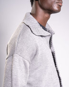 Grey Knit Cardigan image 3