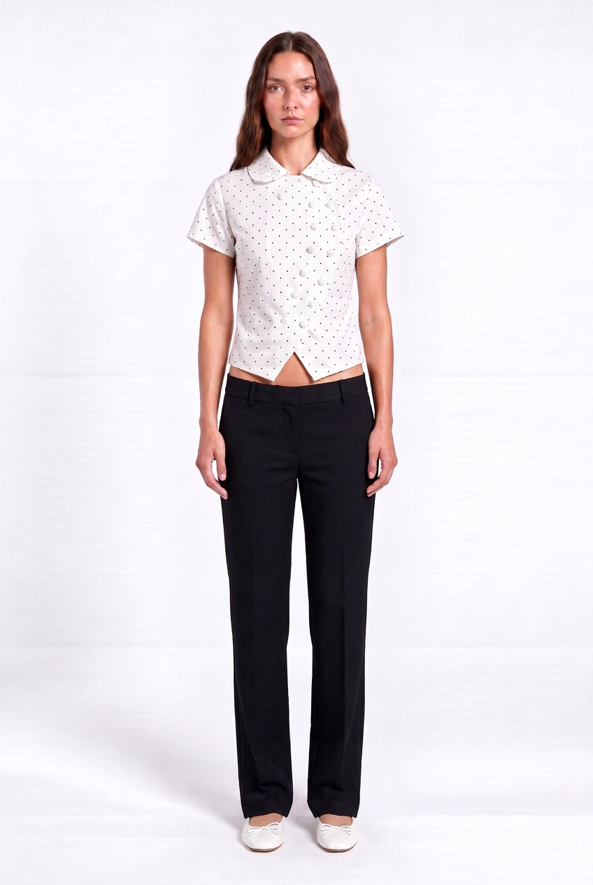 Dottie Button Top