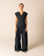Pinstripe Tailored Vest image 1