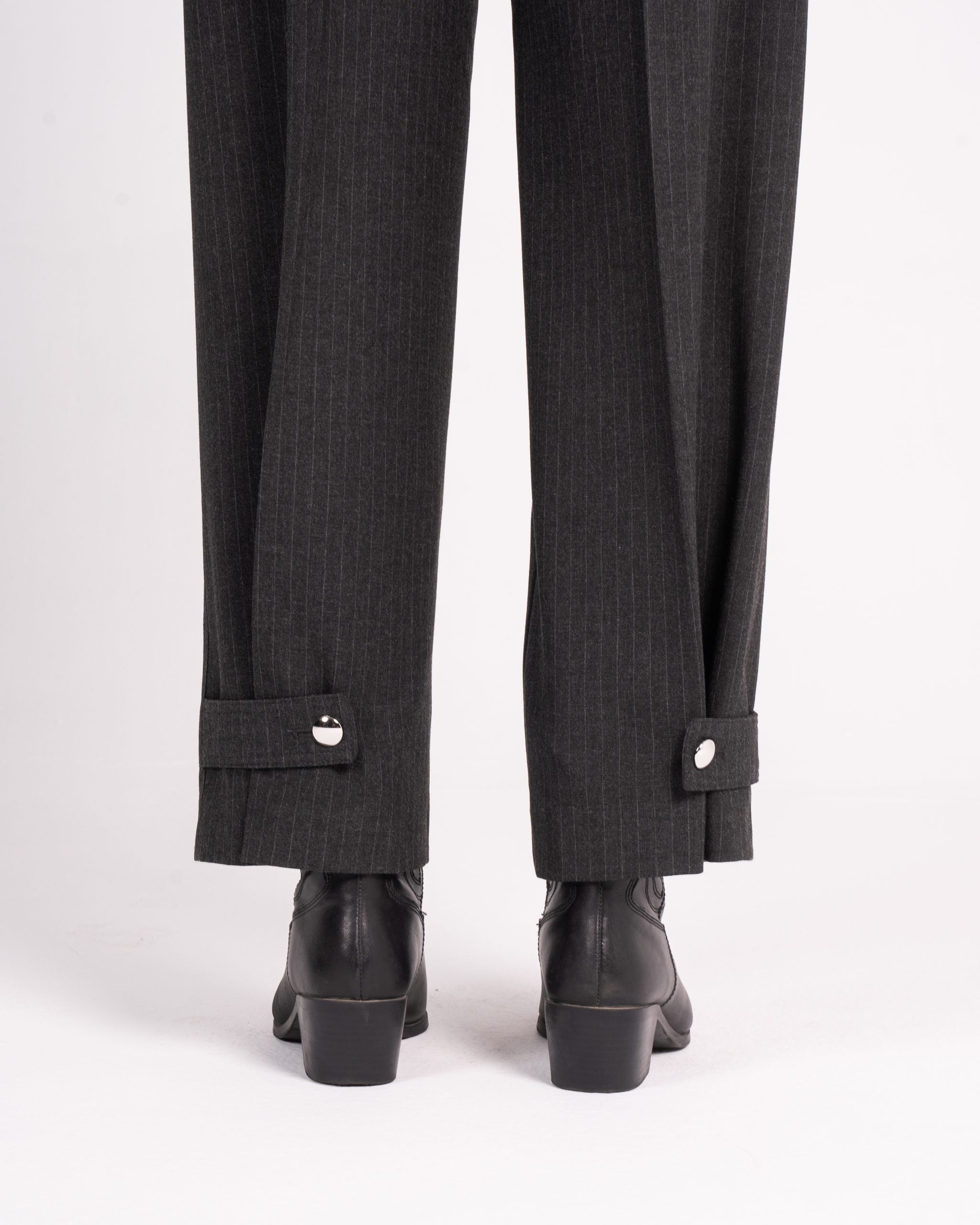 Pinstripe Grey Pants image 3