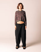Cross Over Black Tailored Pants - M, Black image