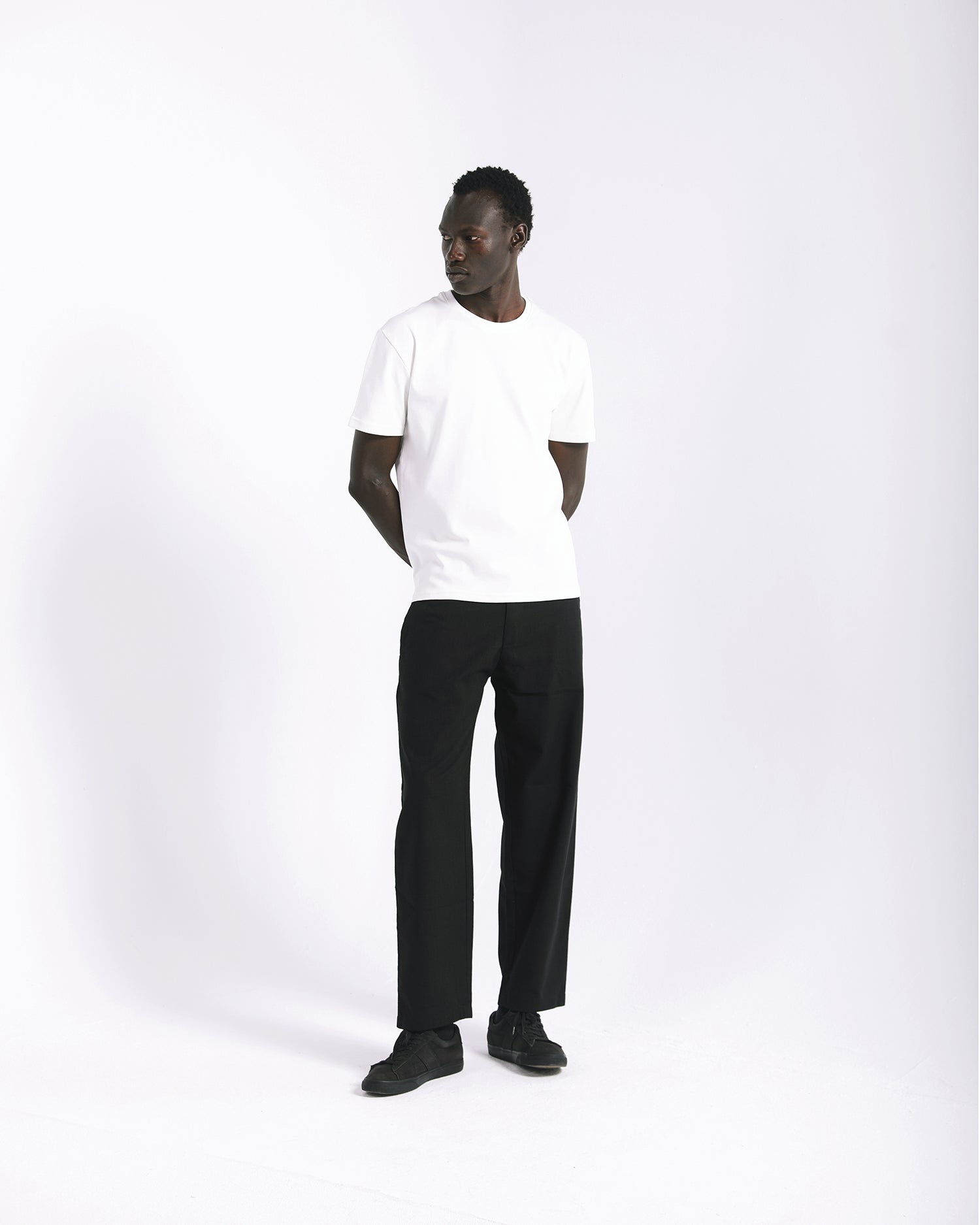 Black Linen Tailored Pants - Black, S image