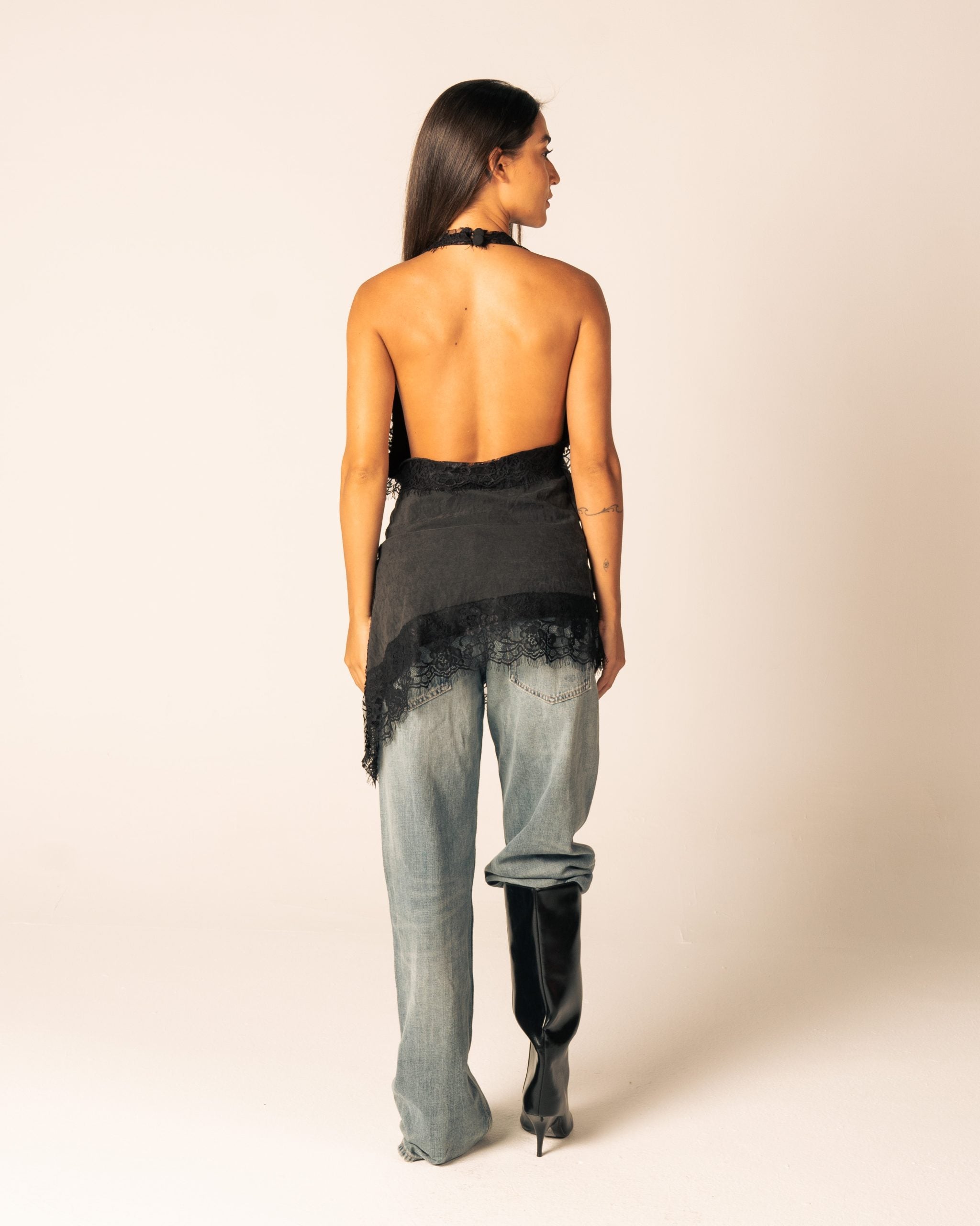 Lace Combination Halter Top image 3