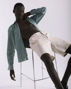 Olive Linen Shirt - Olive, M image