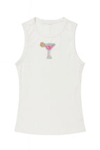 Beaded Ribbed Tank Top image 0