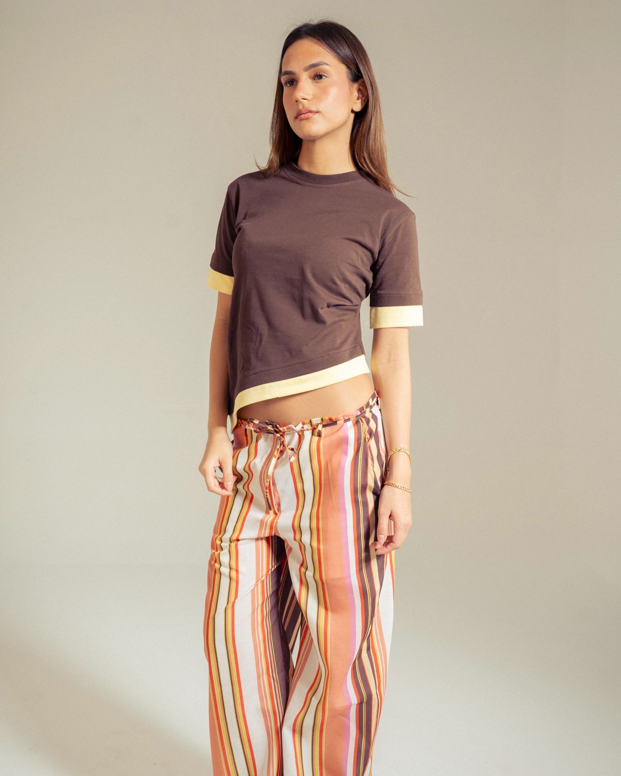 Asymmetric Duo-Tone T-Shirt image 1