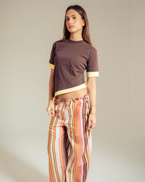Asymmetric Duo-Tone T-Shirt image 1