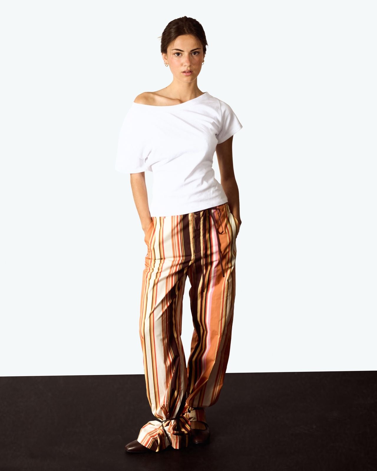 Sculpted Stripe Flares image 4