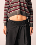 Cross Over Black Tailored Pants image 3