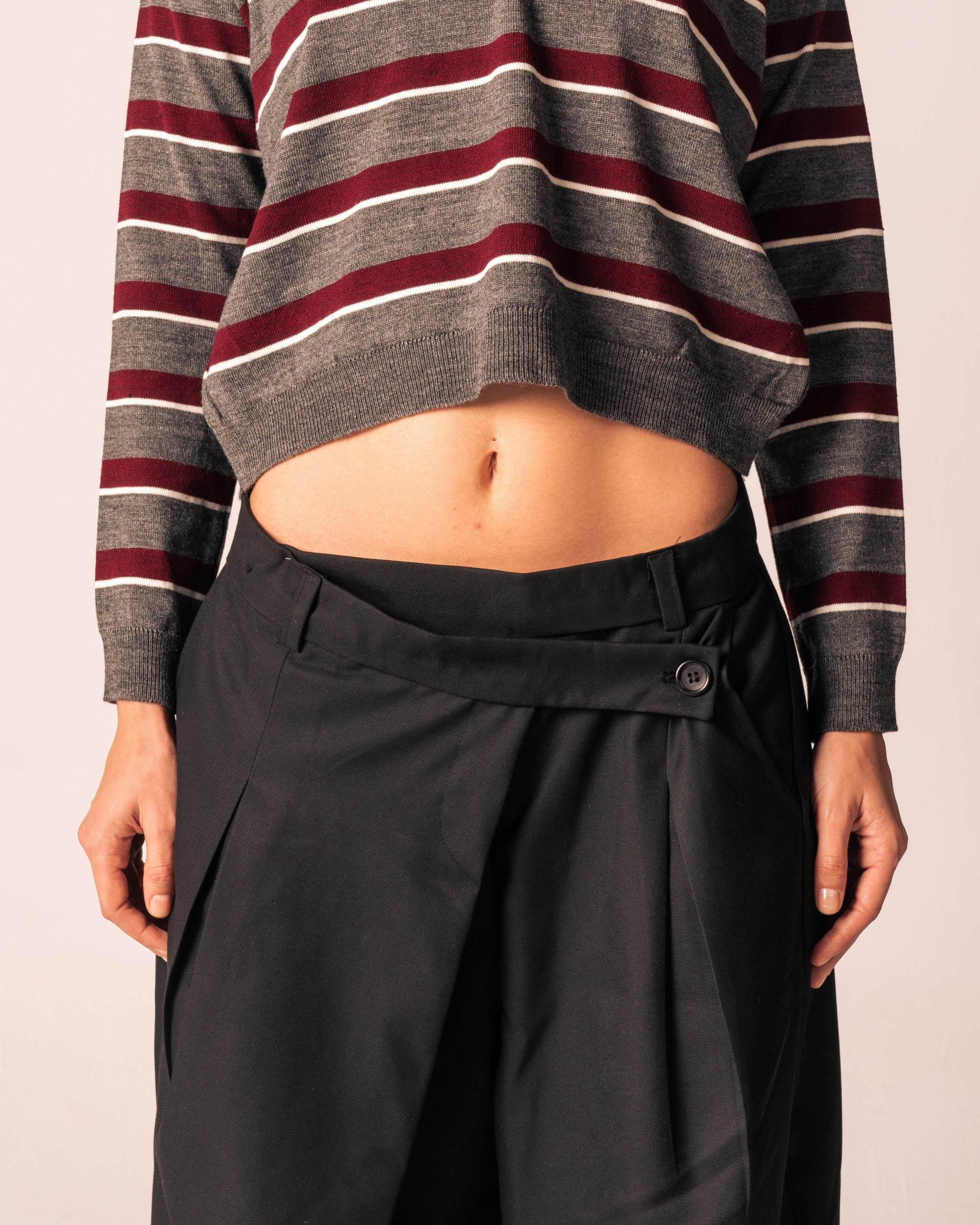 Cross Over Black Tailored Pants image 3