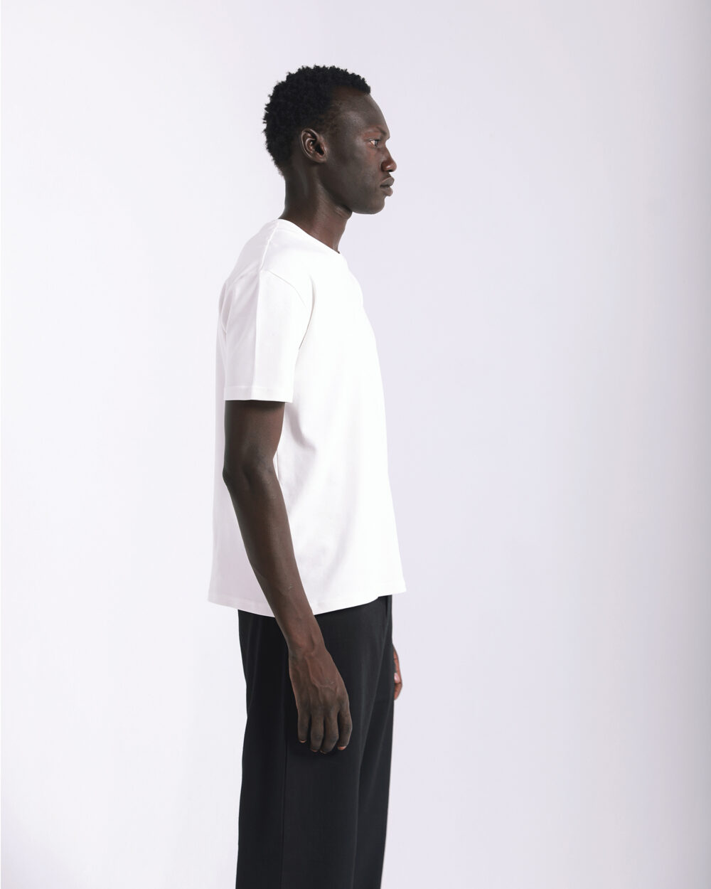 White Relaxed Fit Tshirt - Image 4